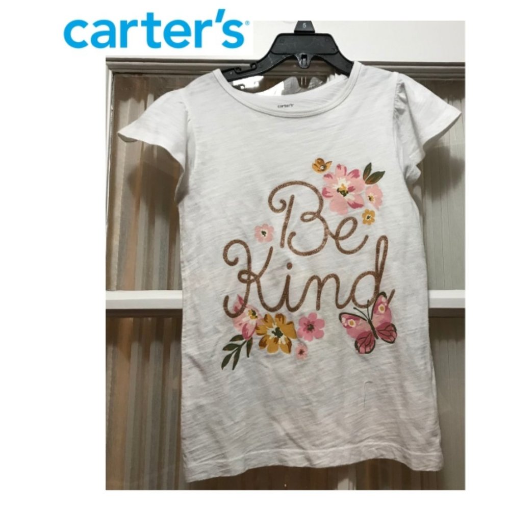 Carter's "Be Kind" short-sleeve t-shirt; girls' size 7